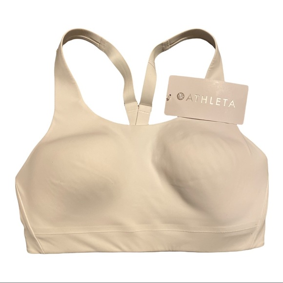 Athleta Other - Athleta Advance Bra White NWT Adjustable 38D Slight Yellowing